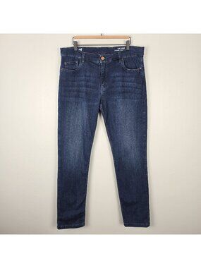 Mugsy Fultons Jeans Stretch Blue Size 38x34 Measured Inseam 32.5" FLX3NFU